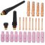 SET da 25 pezzi per torcia per saldatura TIG WP 17 / 18 / 26